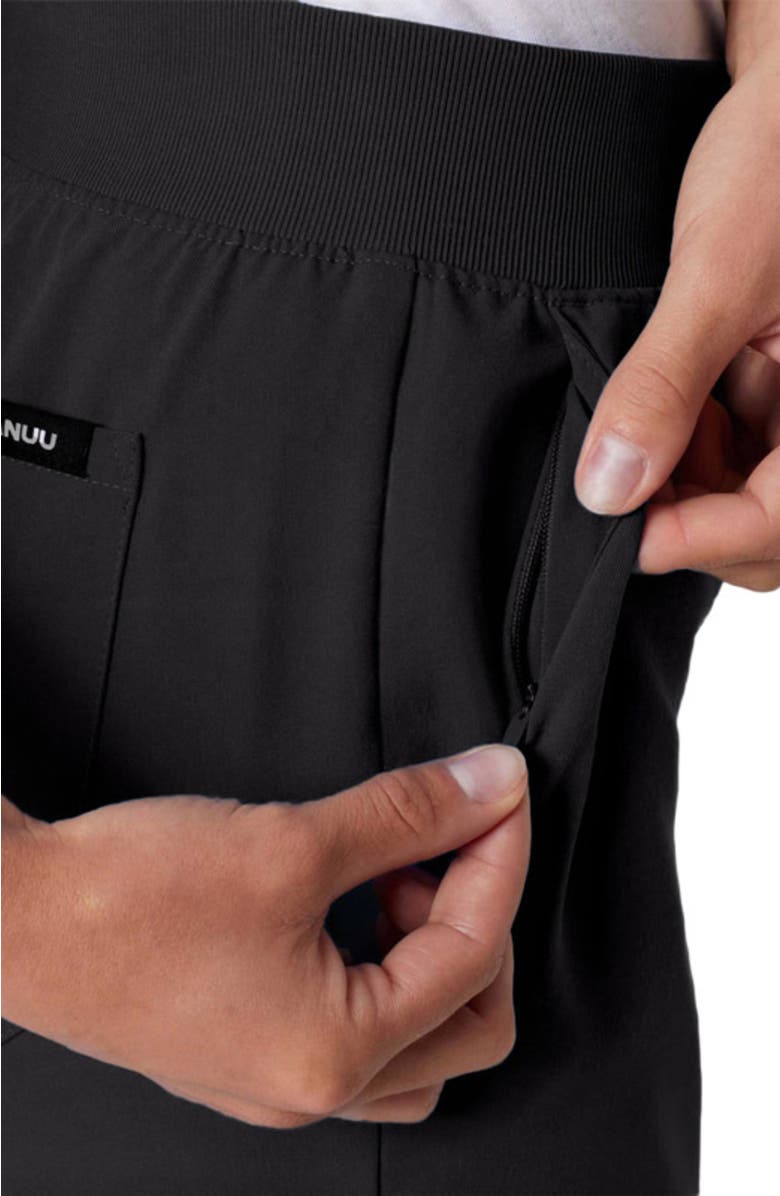 JAANUU Silex Women's 6-Pocket Slim Mid-Rise Scrub Jogger, Alternate, color, Black