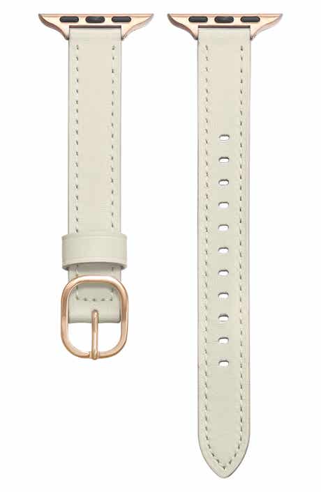Skinny Faux Leather Watchband