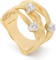 Marco Bicego Marrakech Diamond Stack Coil Ring