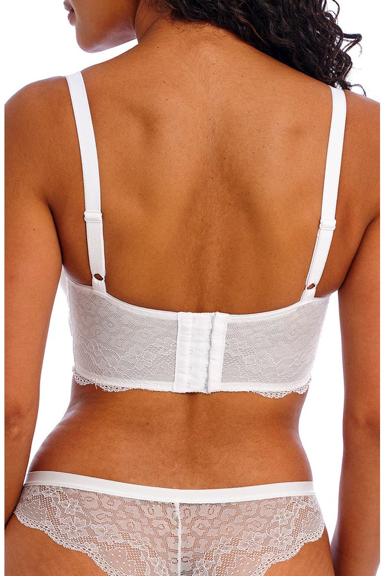 Fancies Full Figure Longline Underwire Bra, Alternate, color, WHITE