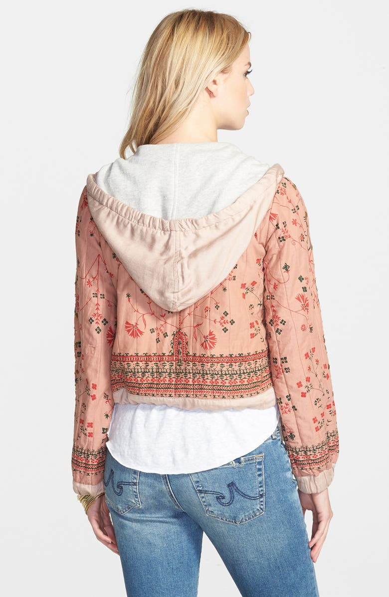Free People Quilted Hoodie, Alternate, color, 
