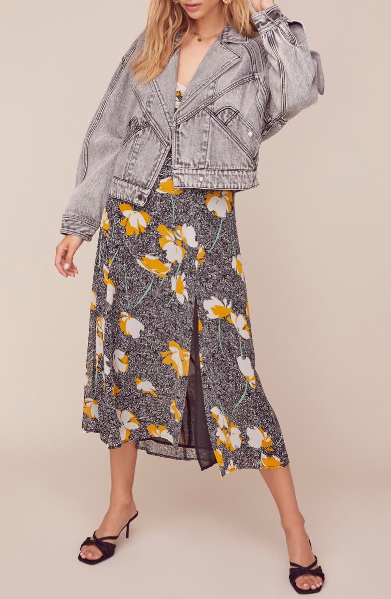 ASTR the Label Etienne Denim Jacket, Alternate, color,