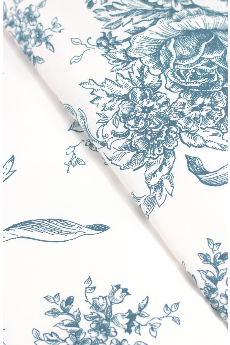 400 Thread Count Cotton Toile Duvet Set, Alternate, color, LIGHT BLUE