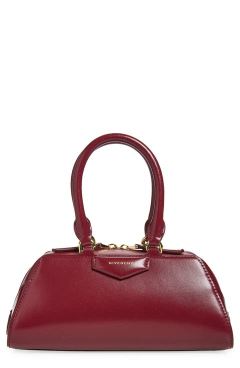Mini Antigona Leather East/West Satchel