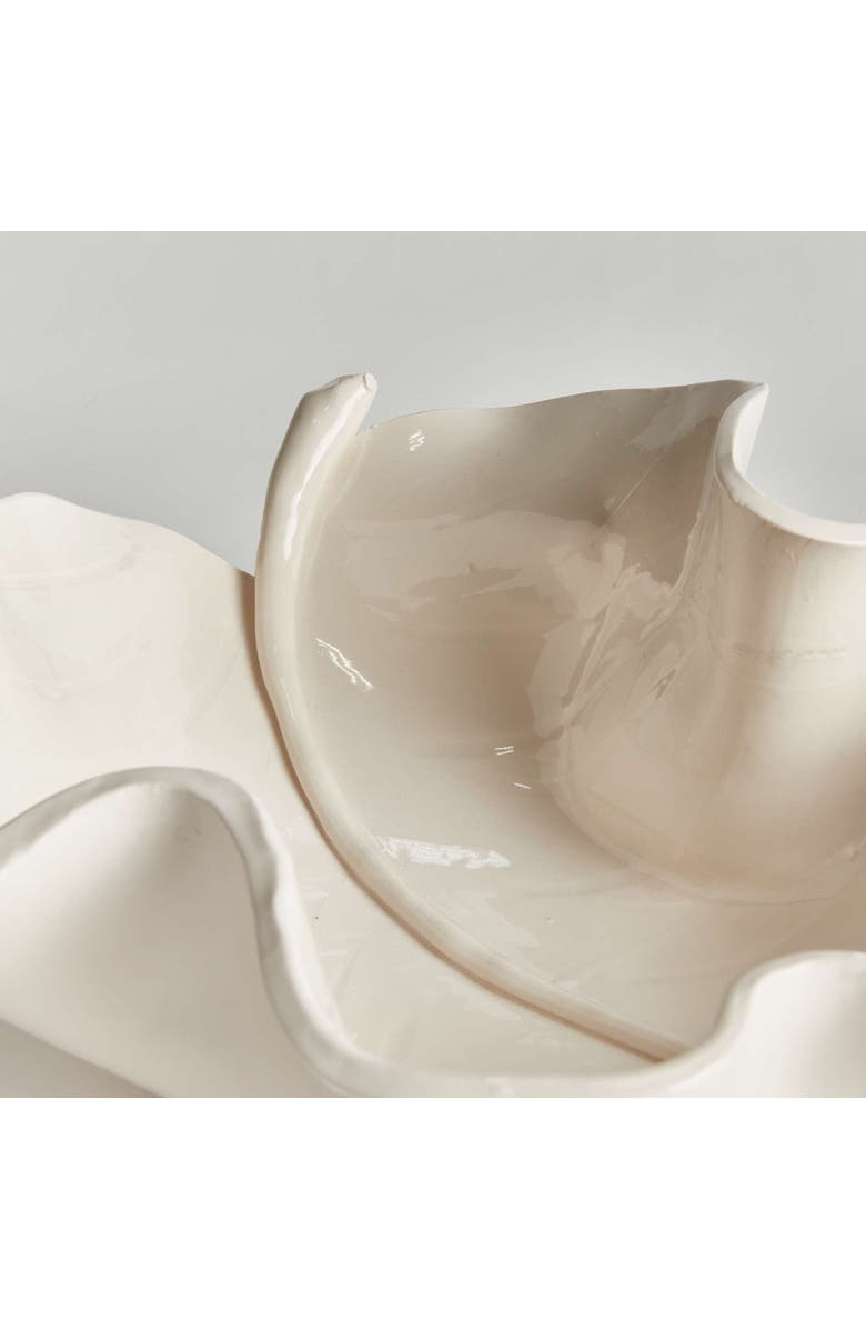 Napa Home & Garden Moricento Leaf Sculpture, Alternate, color, White