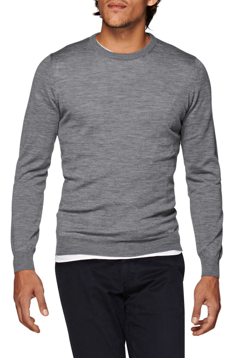 Suitsupply Merino Wool Crewneck Sweater, Main, color, 