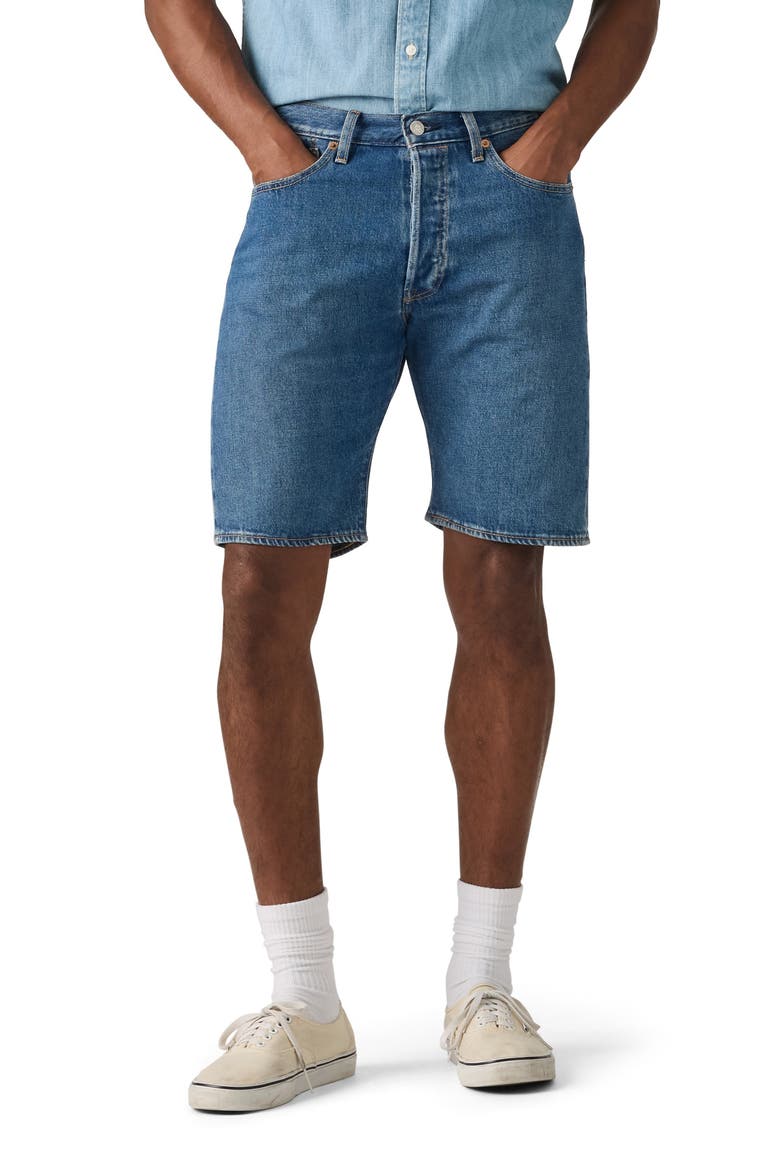 501® Original Denim Shorts, Main, color, EARLY NIGHTS SHORTS