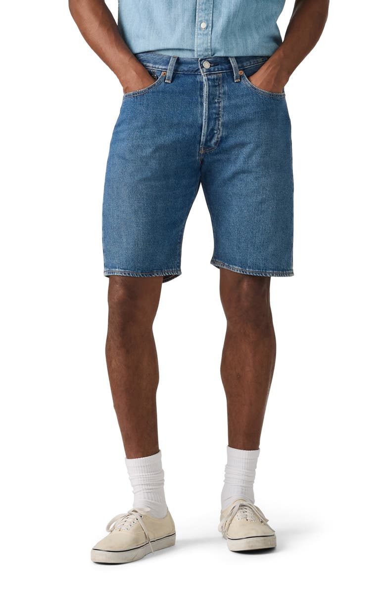 Levi's 501<sup>®</sup> Original Denim Shorts, Main, color, Early Nights Shorts