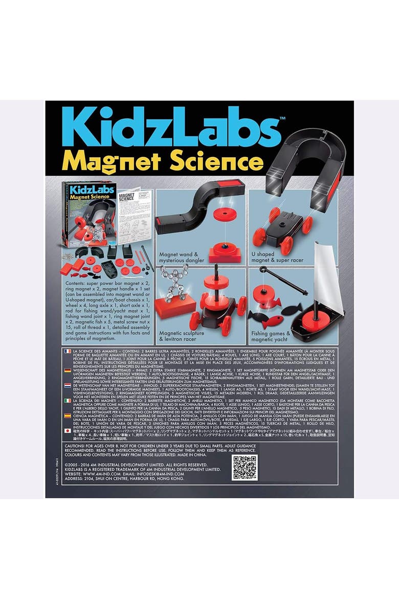 Magnet Science Kit 10 Magnetic Experiments & Games, Alternate, color, Multicolored
