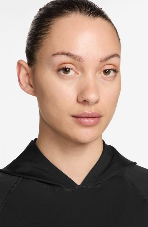 Nike Universa Dri-fit Hooded Long-sleeve Top In Black