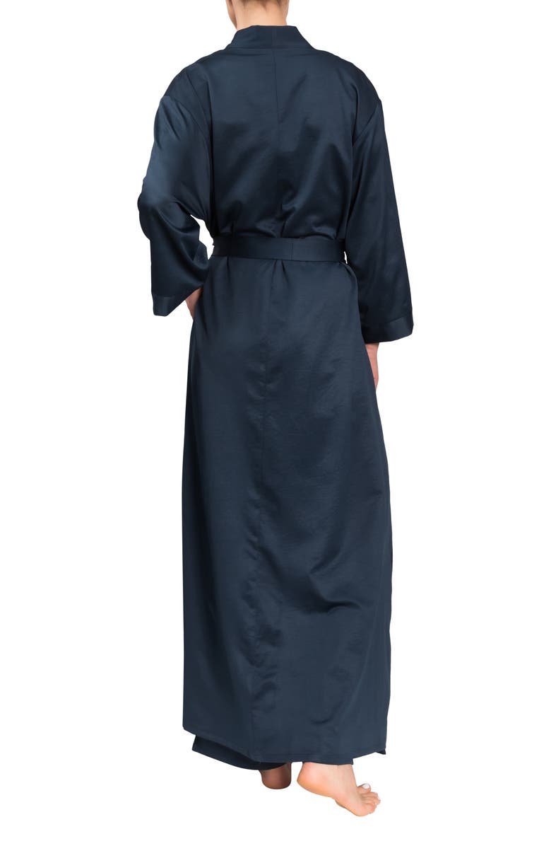Everyday Ritual Colette Cotton Robe, Alternate, color, Inky Blue