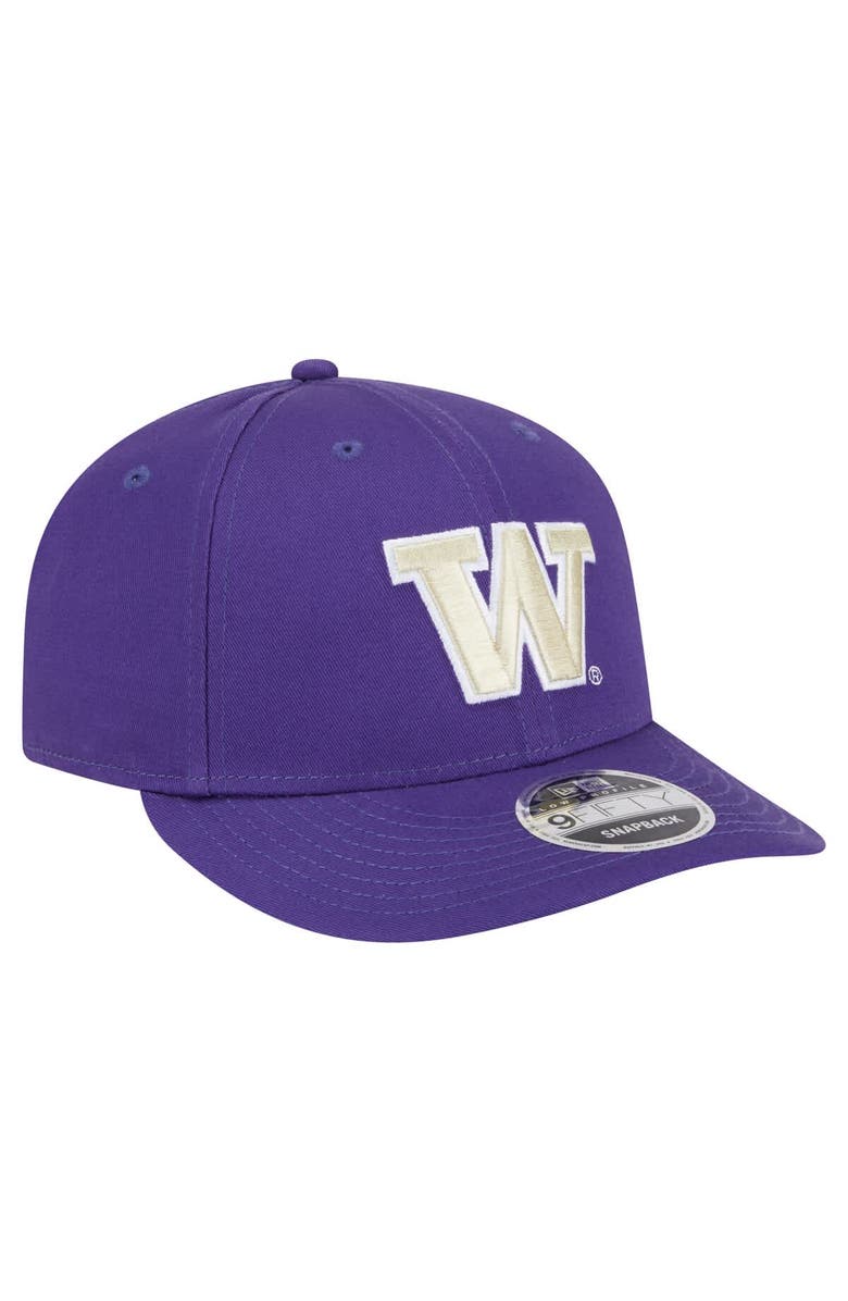New Era Men's New Era Purple Washington Huskies Low Profile 9FIFTY Snapback Hat, Alternate, color, 