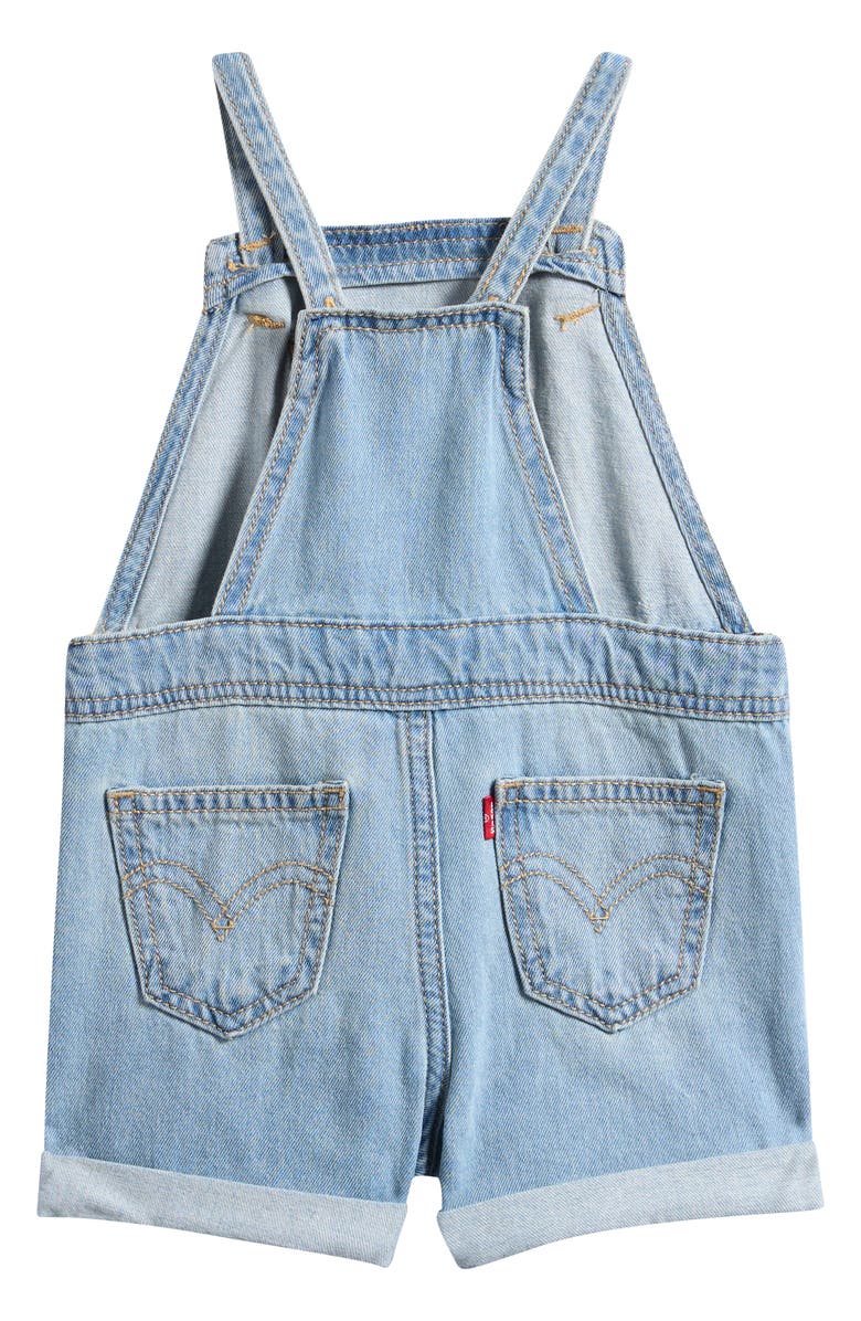 Levi's Cotton Denim Short Overalls, Alternate, color, Day Off