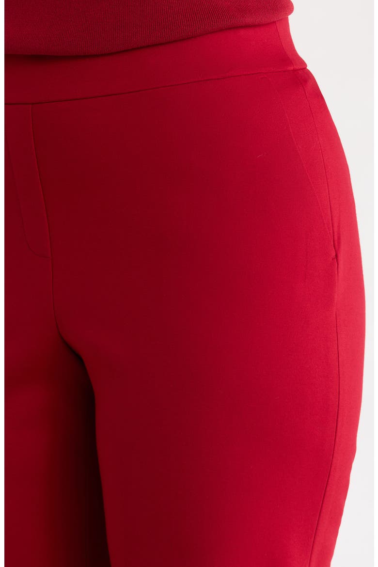 Pull-On Straight Leg Trousers, Alternate, color, TITIAN RED