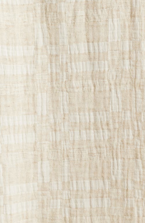 Treasure & Bond Jacquard Cotton Blend Camp Shirt