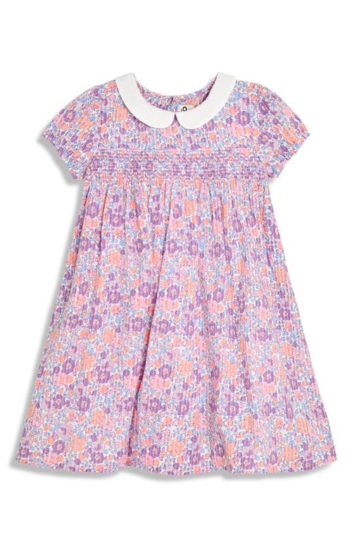 Jojo Maman Bébé Jojo Maman Bebe Tropical Floral Smocked Dress & Bloomers Set In Pink
