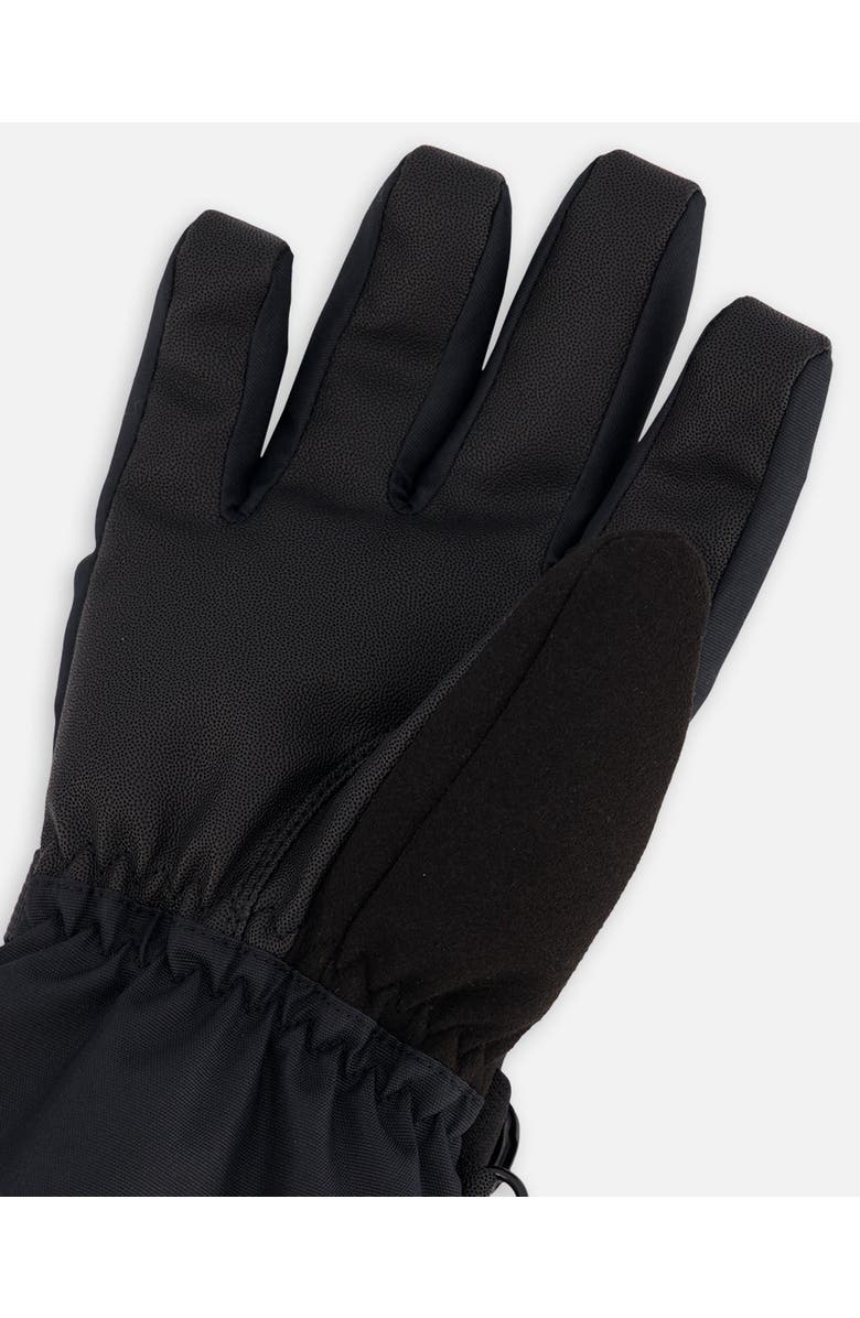 Deux par Deux Kids Gender Inclusive Winter Teknik Gloves, Alternate, color, Black
