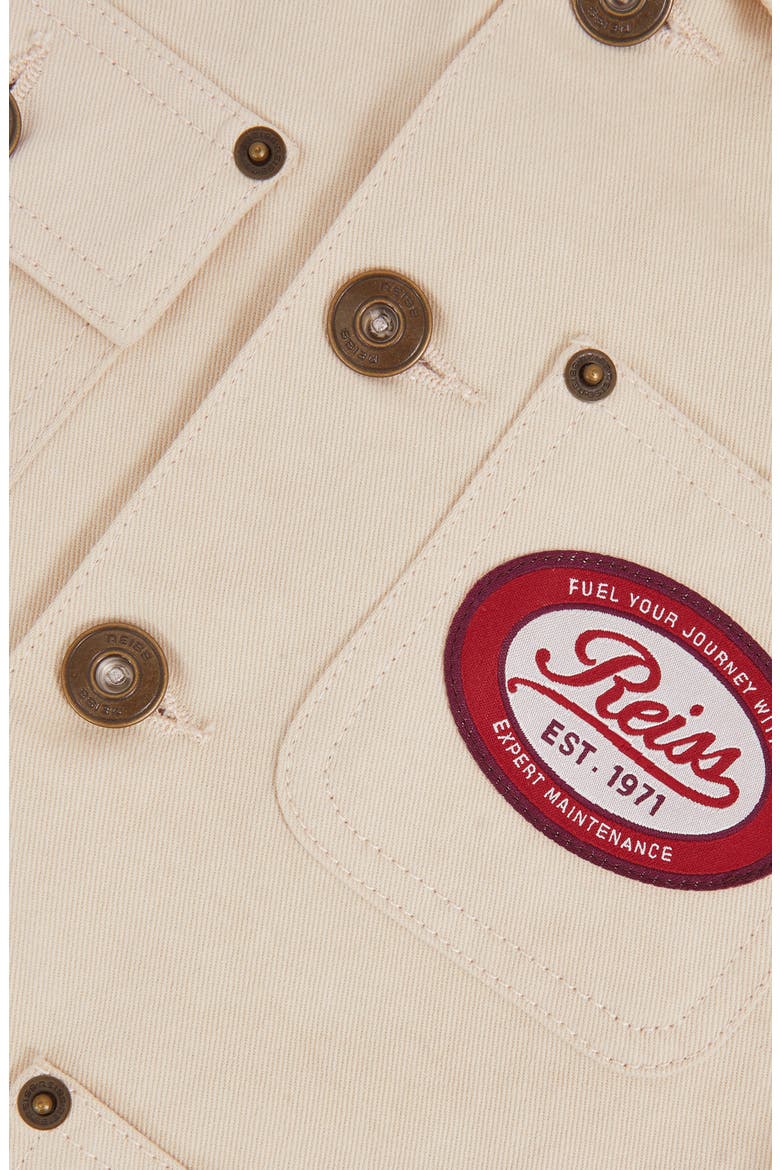 Kids' Copeland Cotton Twill Button-Up Chore Coat, Alternate, color, OFF WHITE