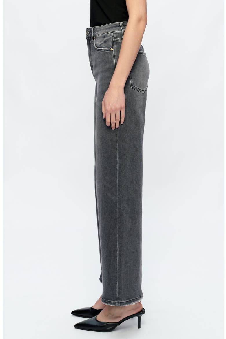 Judy High Waist Wide Leg Jeans, Alternate, color, CHARCOAL