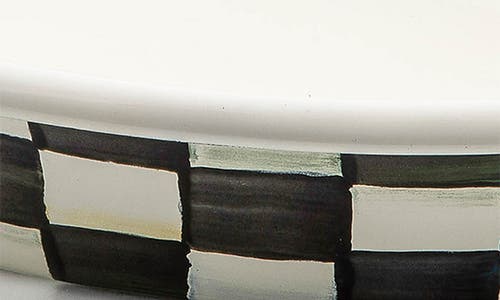 Mackenzie-childs Mackenzie Childs Sterling Check Enameled Steel Gratin Pan
