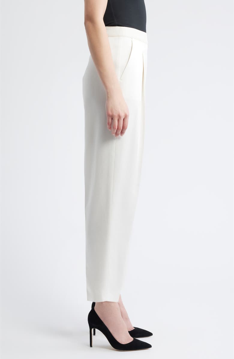 BOSS Takerana Pleated Tapered Straight Leg Pants, Alternate, color, Soft Cream