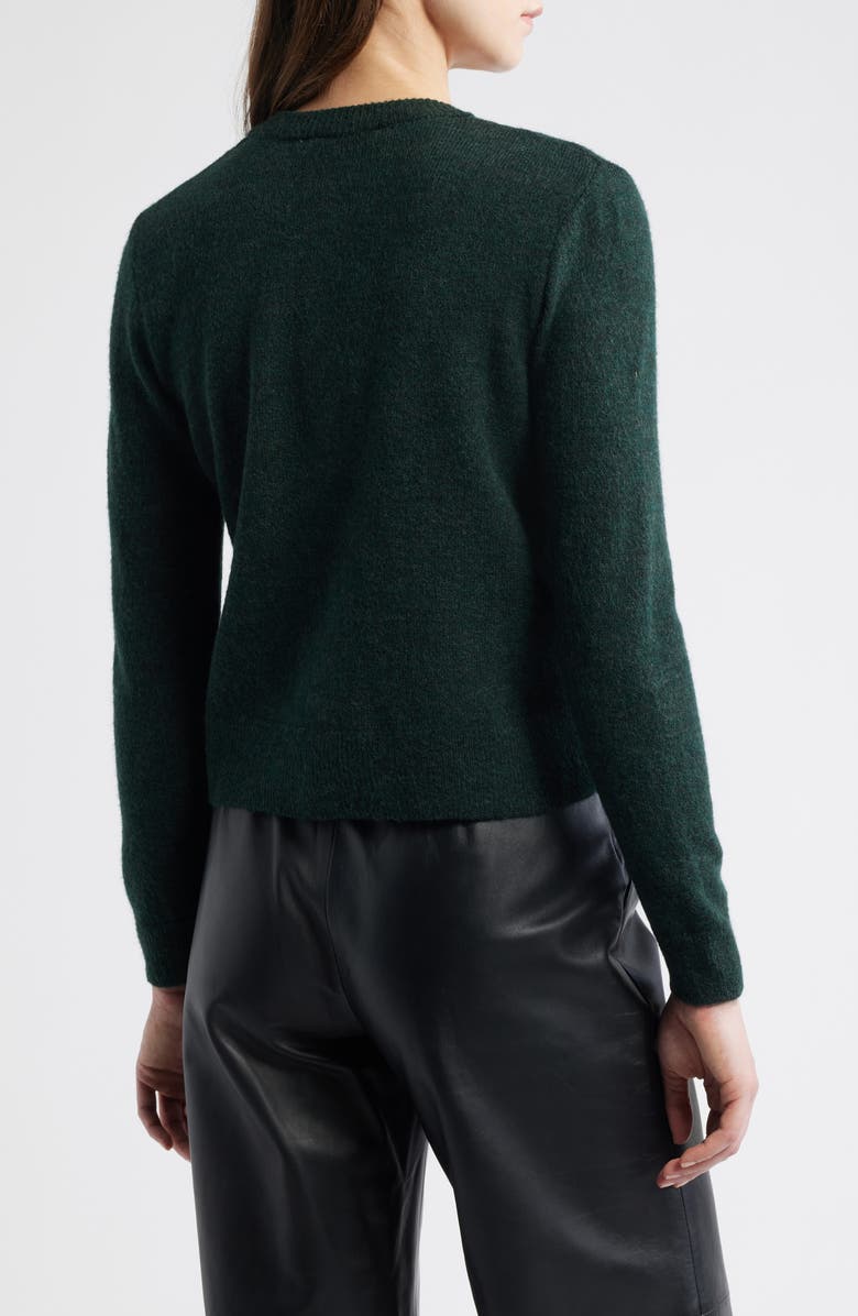 MANGO Eliote Crop Cardigan, Alternate, color, Green