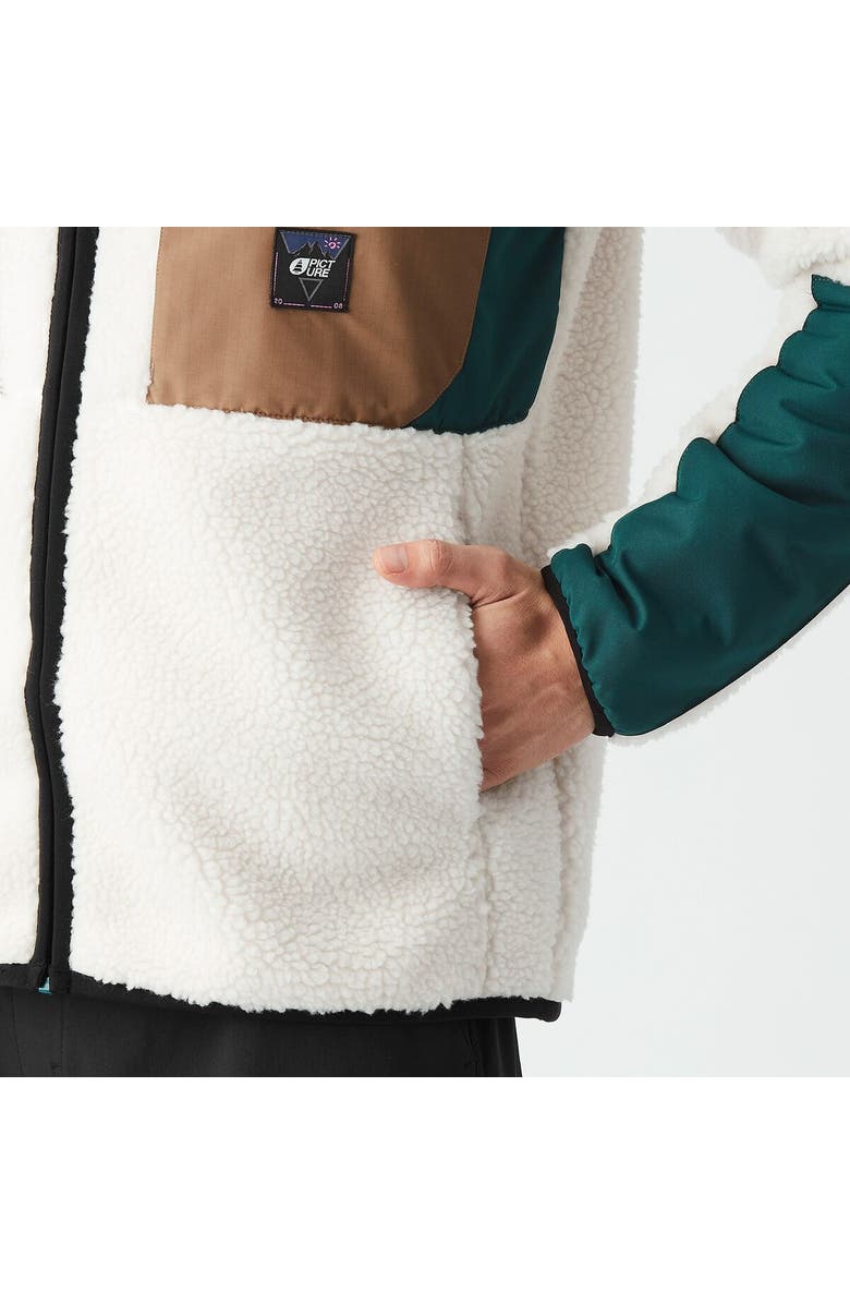 Picture Organic Pmbton Zip Fleece - Men's, Alternate, color, Tofu Deep Water