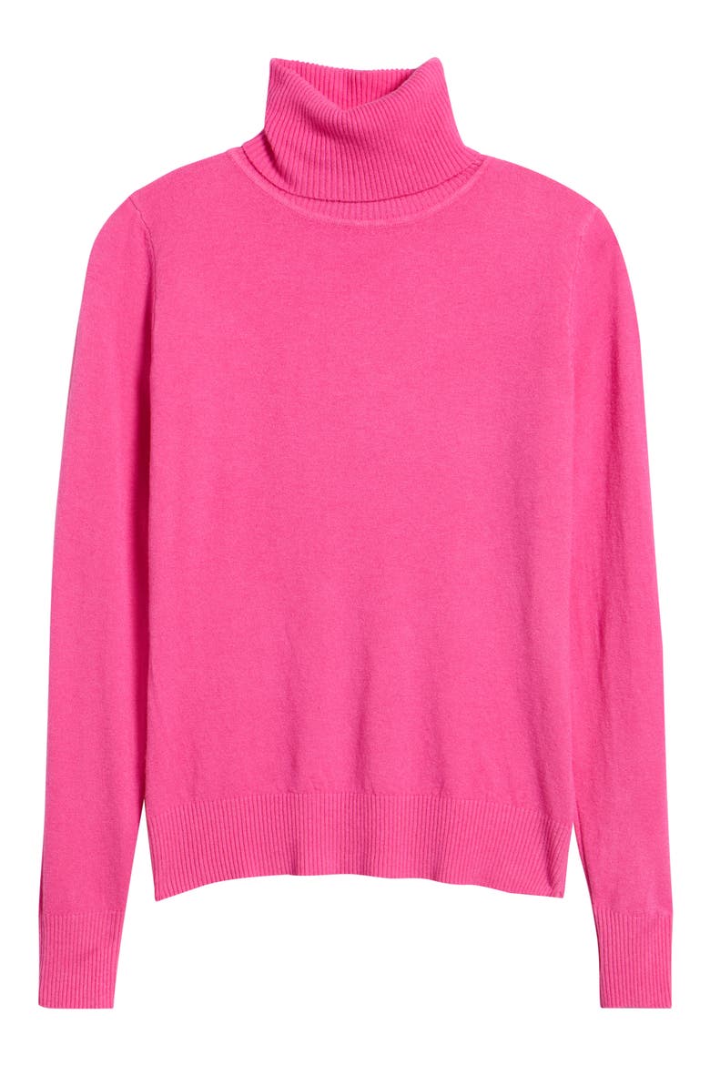 Silene Turtleneck Sweater, Alternate, color, FUCHSIA