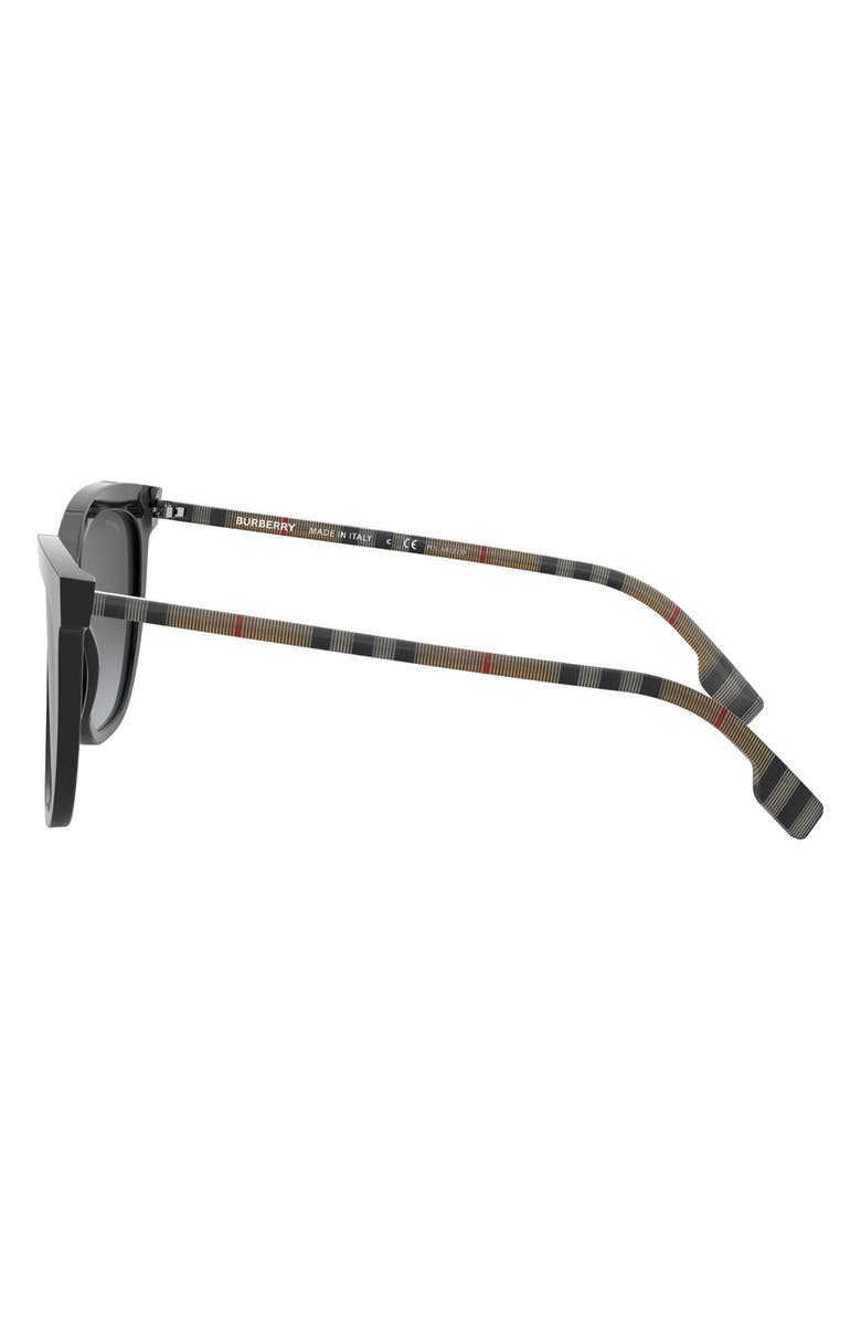 Burberry 56mm Polarized Square Sunglasses, Alternate, color, 