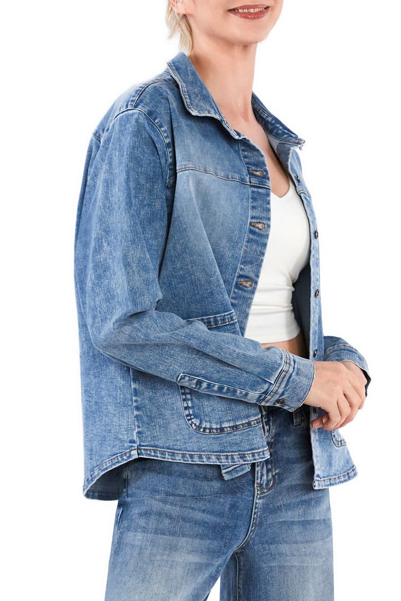 The Latest Scoop Denim Shirt Jacket, Alternate, color, RELAXED DENIM