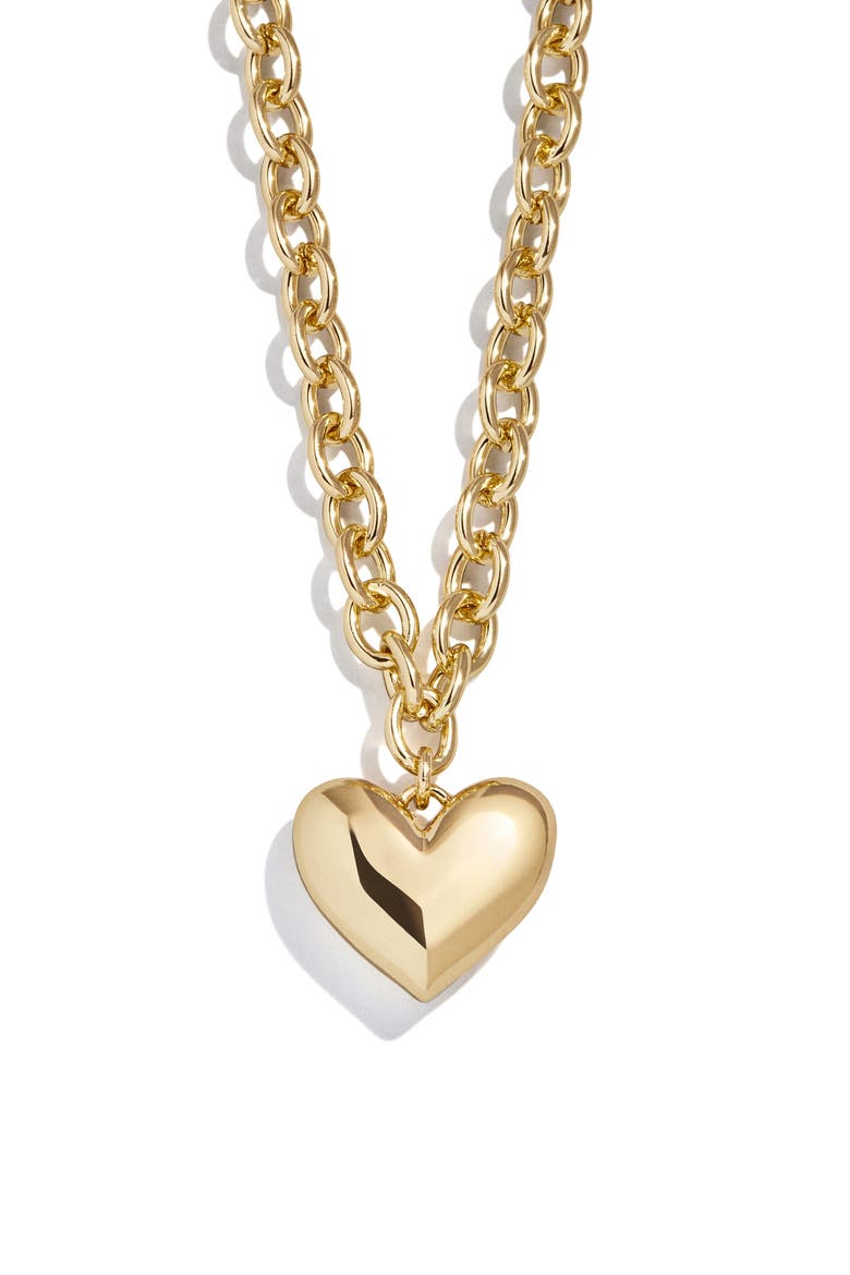 Millie Small Heart Pendant Necklace, Main, color, GOLD