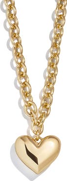 BaubleBar Millie Small Heart Pendant Necklace