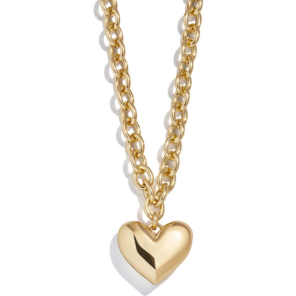 Baublebar Millie Small Heart Pendant Necklace In Gold