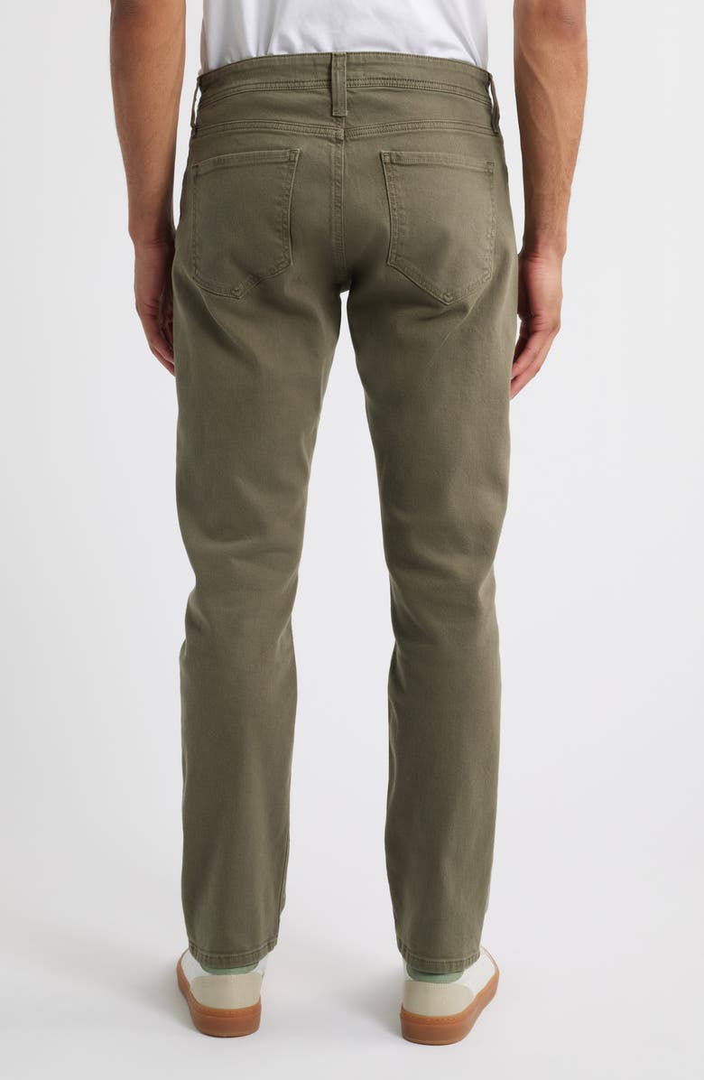 Nordstrom Garment Dye Slim Straight Leg Jeans, Alternate, color, Olive Tundra
