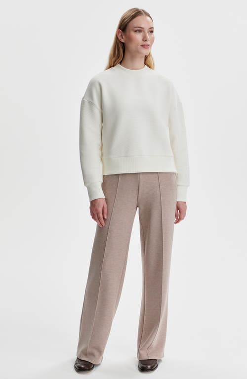 Varley Addelyn Ottoman Rib Sweatshirt In White