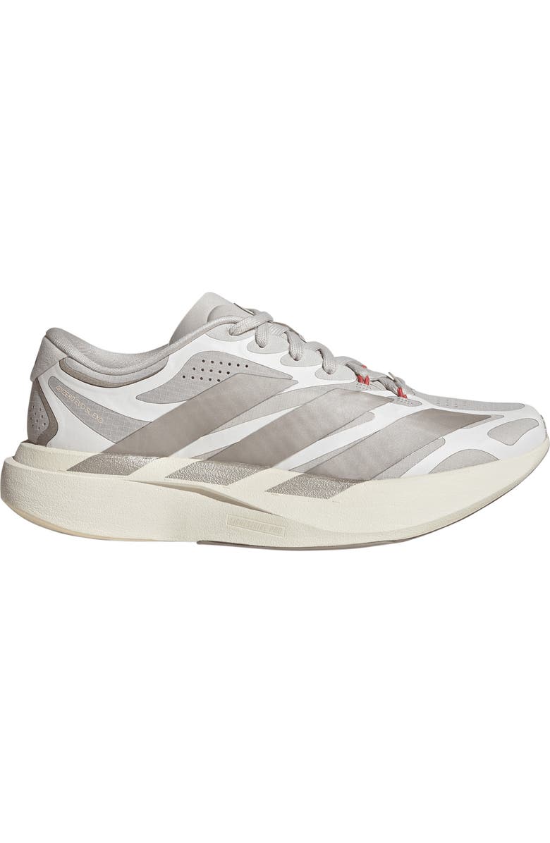 adidas Adizero Evo SL EXO Running Shoe, Alternate, color, White/ White/ Haze Coral
