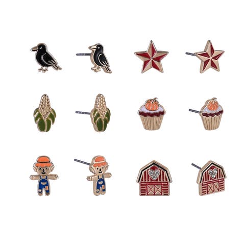 Farm Favorites 6 Pair Earring Set