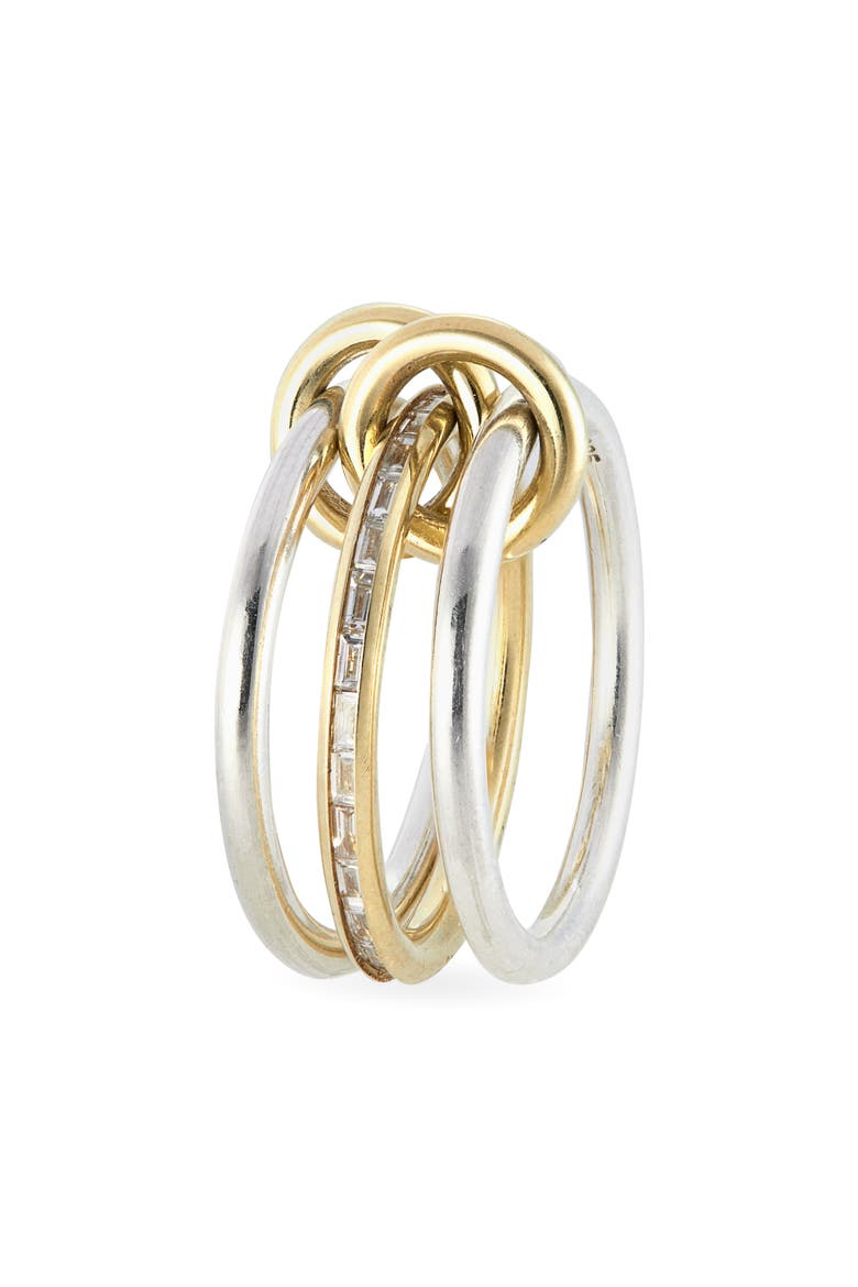 Sonja Linked Rings, Alternate, color, SILVER GOLD