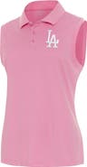 ANTIGUA Women's Antigua Coral Los Angeles Dodgers Recap Sleeveless Polo
