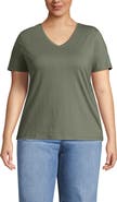 Lands' End Supima Cotton V-Neck T-Shirt