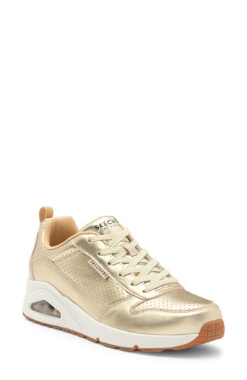 SKECHERS SKECHERS UNO METALLIXS WEDGE SNEAKER