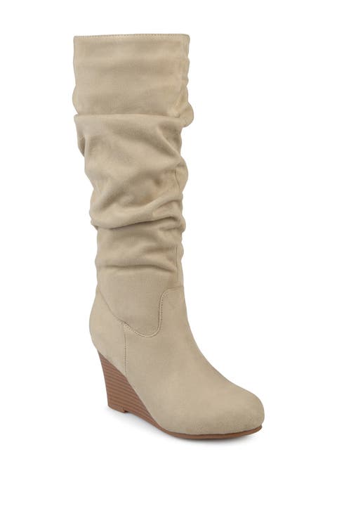 Haze Wide Calf Wedge Boot (Women)