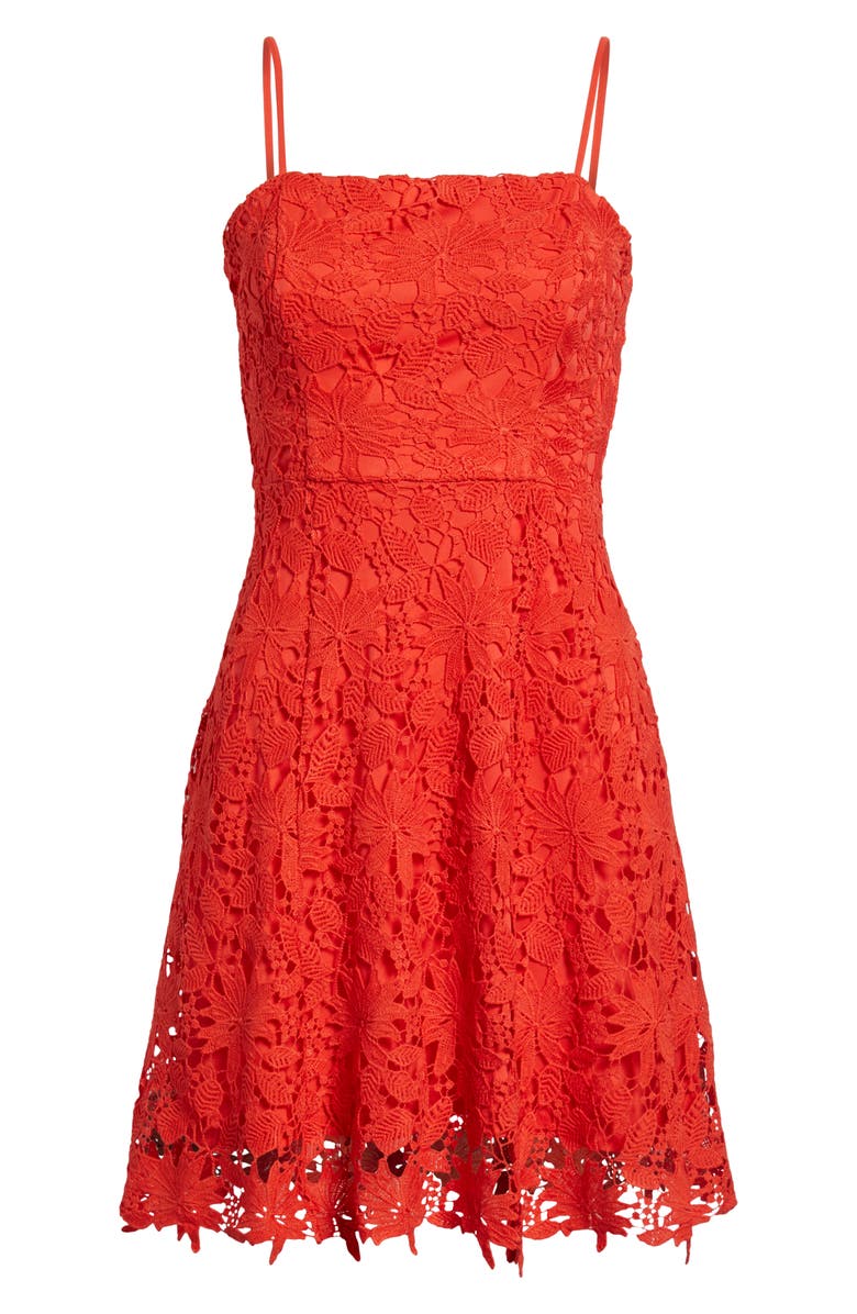 Soprano Lace Fit & Flare Dress, Alternate, color, 