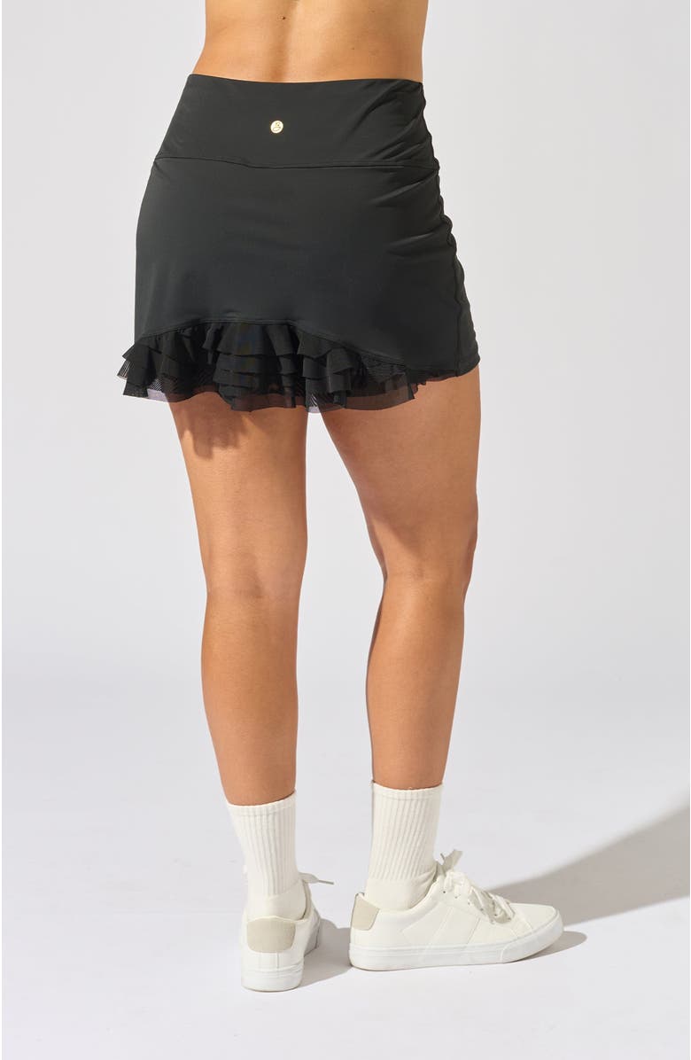 Bobbe Active High-Rise A-Line Tennis Skirt, Alternate, color, Black
