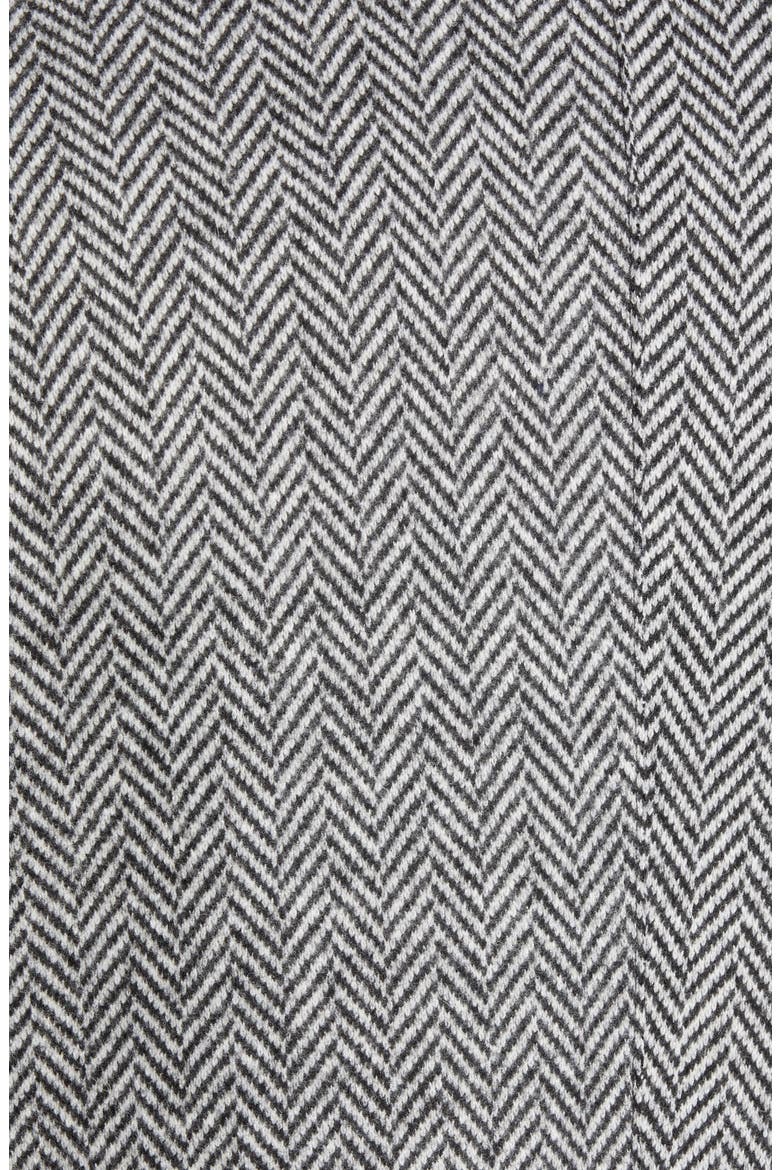 Trim Fit Wool Blend Top Coat, Alternate, color, GREY