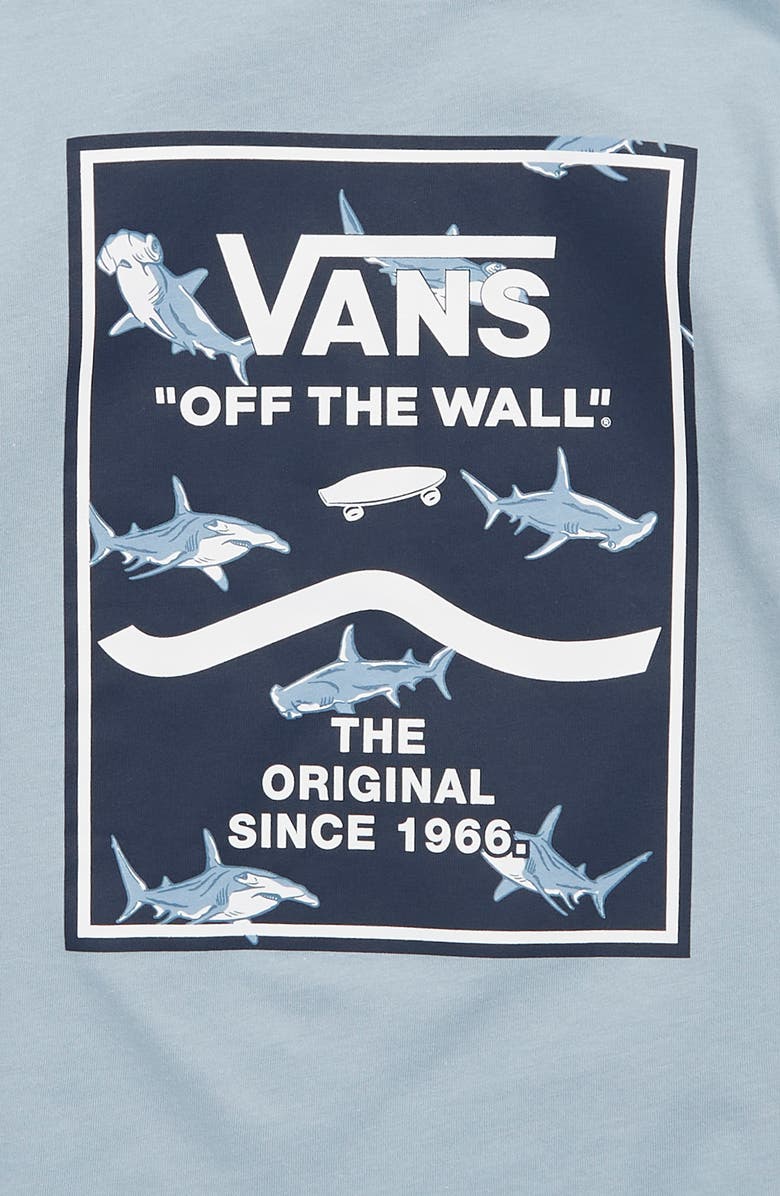 Vans Kids' Shark Print Box Graphic T-Shirt, Alternate, color, 