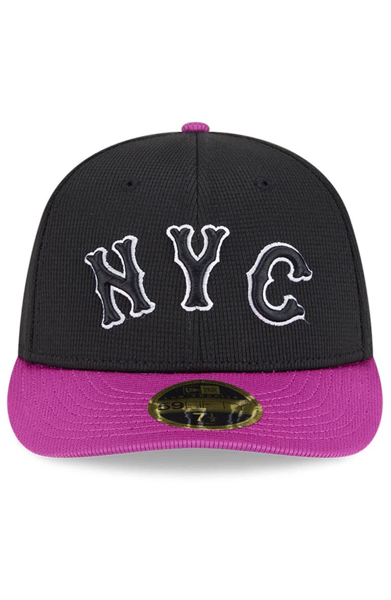New Era Men's New Era Charcoal/Purple New York Mets City Connect Batting Practice Low Profile 59FIFTY Fitted Hat, Alternate, color, Charcoal