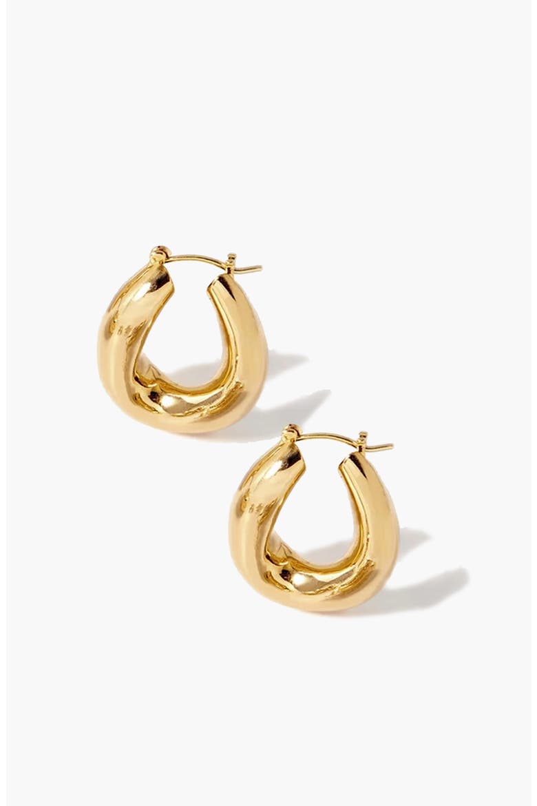 Falin Maxi Hoop Earrings In Gold, Main, color, Gold