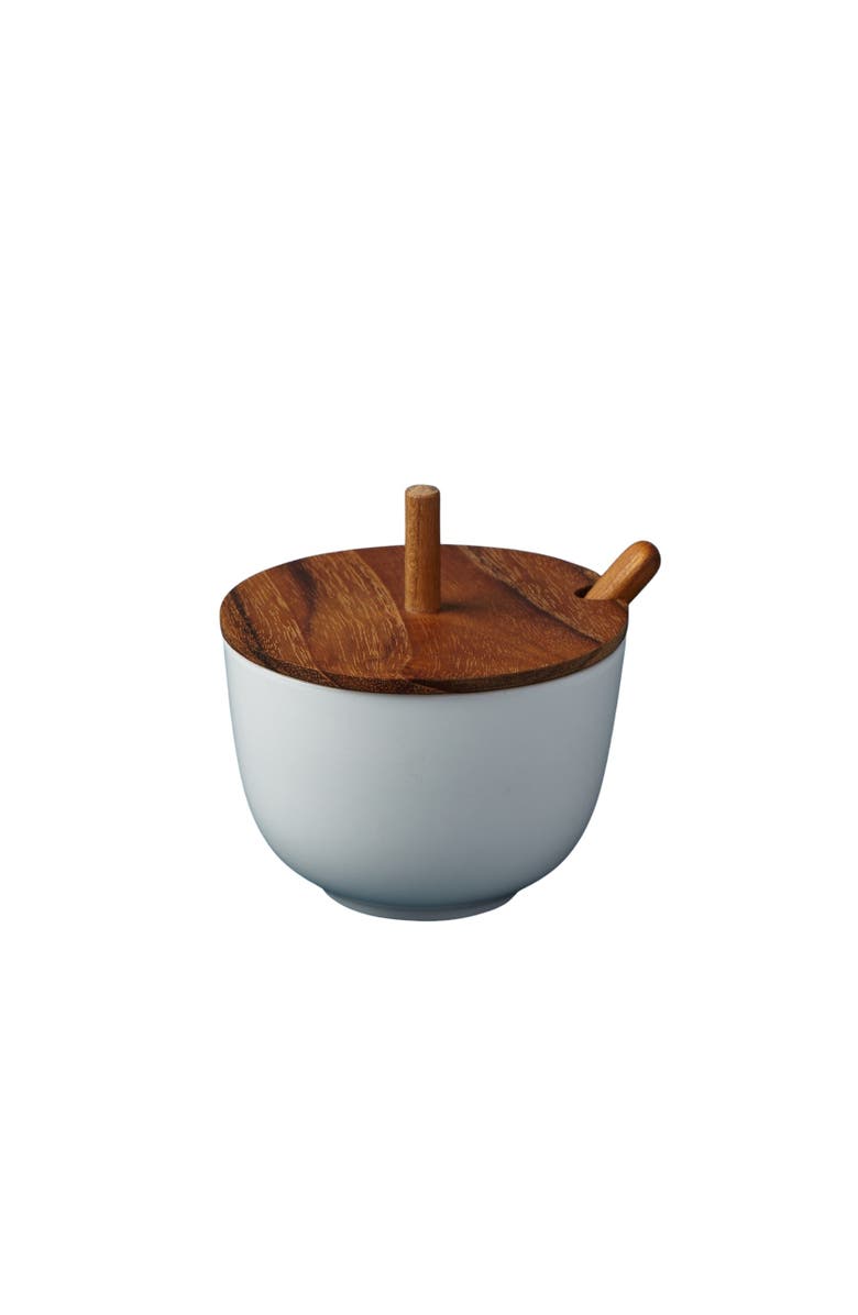 Be Home Amelia Pinch Pot Cellar & Spoon, Main, color, Brown