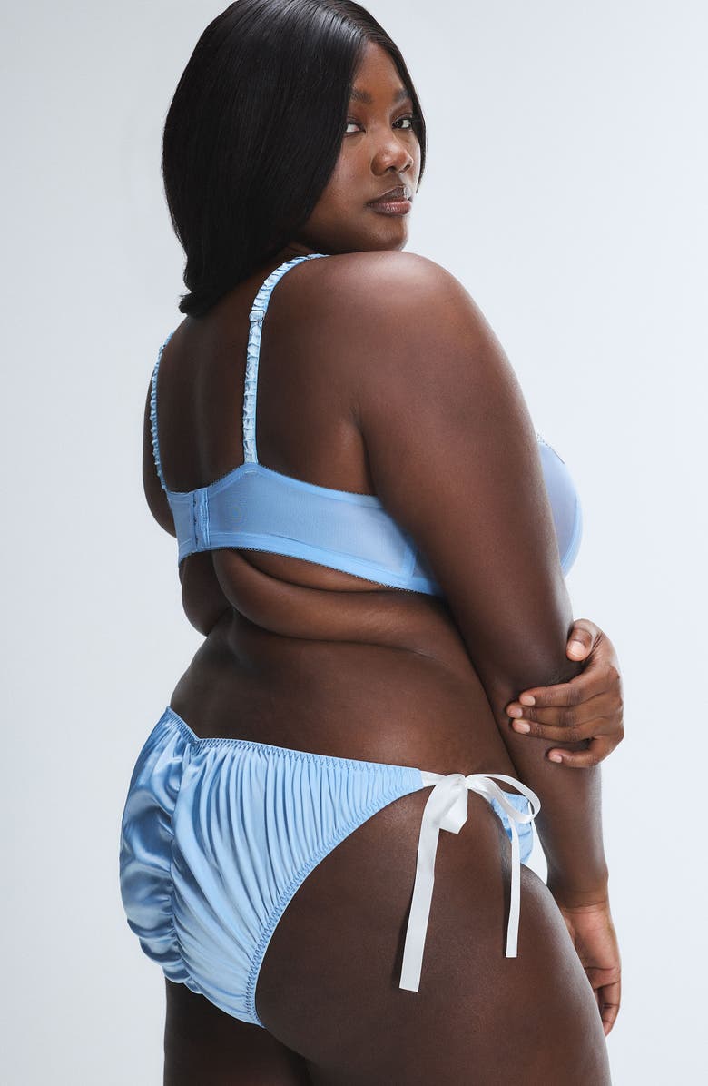 SAVAGE X FENTY Flirty Wordy 2-Pack Bridal Bikinis, Alternate, color, Blue/ White